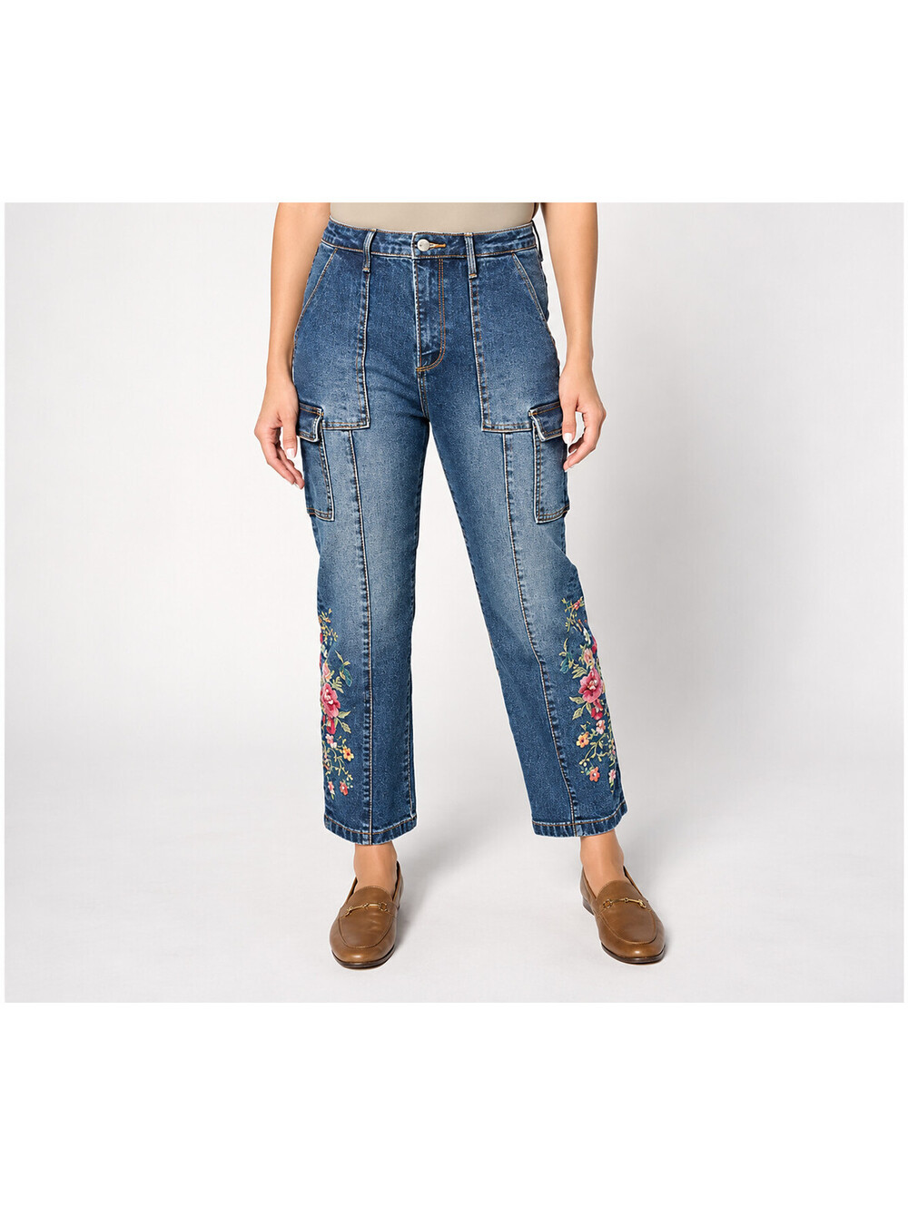 Driftwood Jeans Royce Cargo Straight Leg - Serenity Serenity, Plus 20